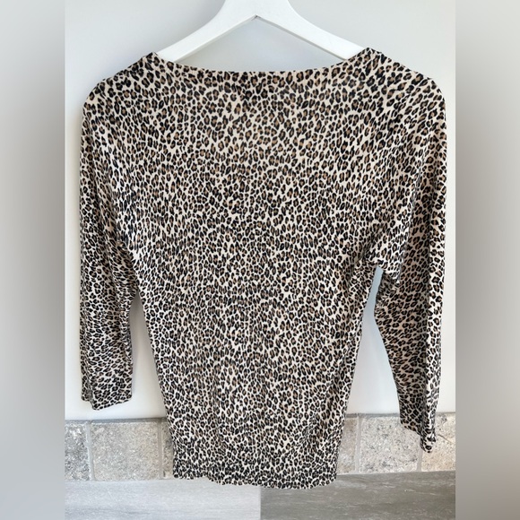 Vintage leopard cardigan button down size S - Picture 2 of 7